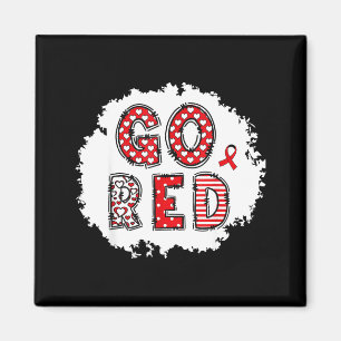 Go Red For Heart Disease Awareness Month February Magnet