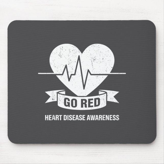 Go Red For Women American Chd Heart Disease Month  Mouse Pad (Front)
