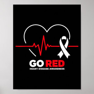 Go Red For Women American Chd Heart Disease Month  Poster