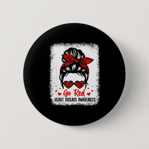 Go Red For Women American Heart Disease Awareness 6 Cm Round Badge