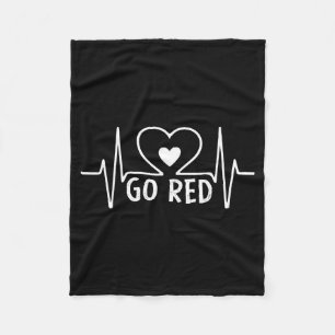 Go Red For Women American Heart Disease Month Awar Fleece Blanket