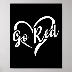 Go Red For Women American Heart Disease Month Awar Poster