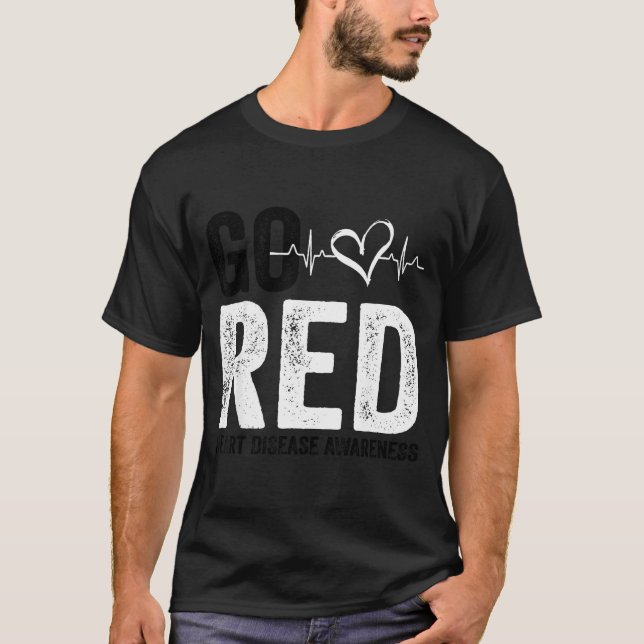Go Red For Women American Heart Disease Month Awar T-Shirt (Front)