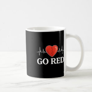 Go Red For Womens Heart Disease Awareness Month He Coffee Mug