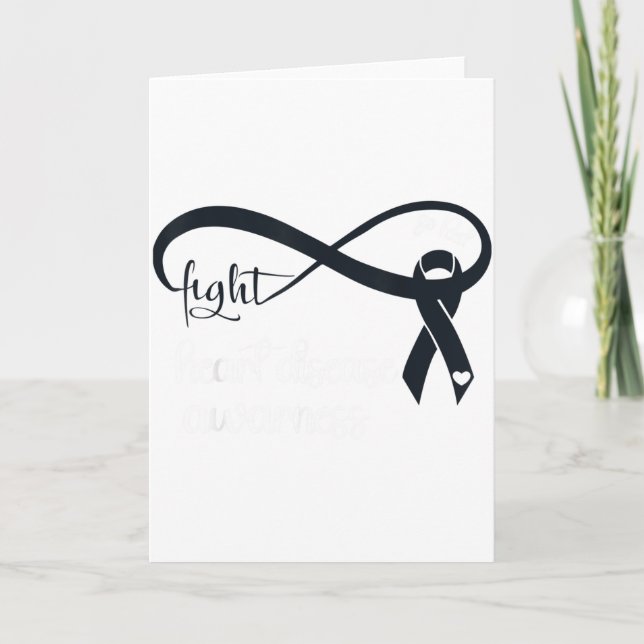 Go Red For Womens Heart Disease Awareness Ribbon M Card (Front)