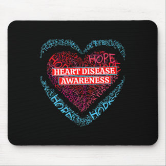 Go Red Heart Disease Awareness For Men Women  Mouse Pad