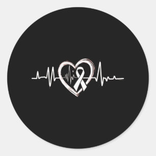 Go Red Heart Disease Awareness Support February Ch Classic Round Sticker