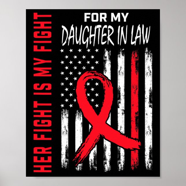 Go Red Her Fight Daughter In Law Heart Disease Us  Poster (Front)