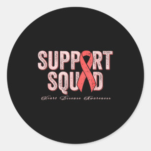Go Red In February Heart Disease Awareness Health  Classic Round Sticker