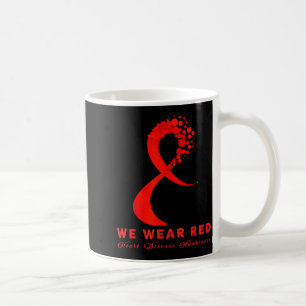 Go Red In February Heart Disease Awareness Health Coffee Mug