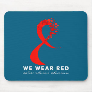 Go Red In February Heart Disease Awareness Health Mouse Pad