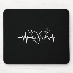 Go Red Shirt Women Men Kids Heart Disease Month Aw Mouse Pad