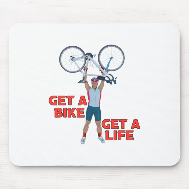 Go ride Your Bike Mouse Pad (Front)