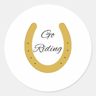 Go Riding Classic Round Sticker