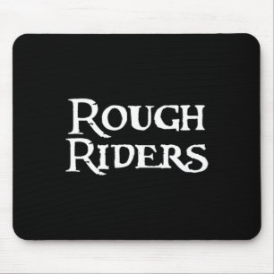 Go Rough Riders Football Baseball Basball Cheer Mouse Pad