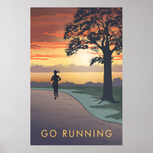 Go Running Travel Poster