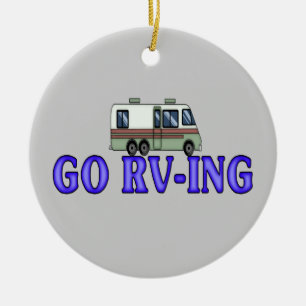 GO RV-ING CERAMIC ORNAMENT