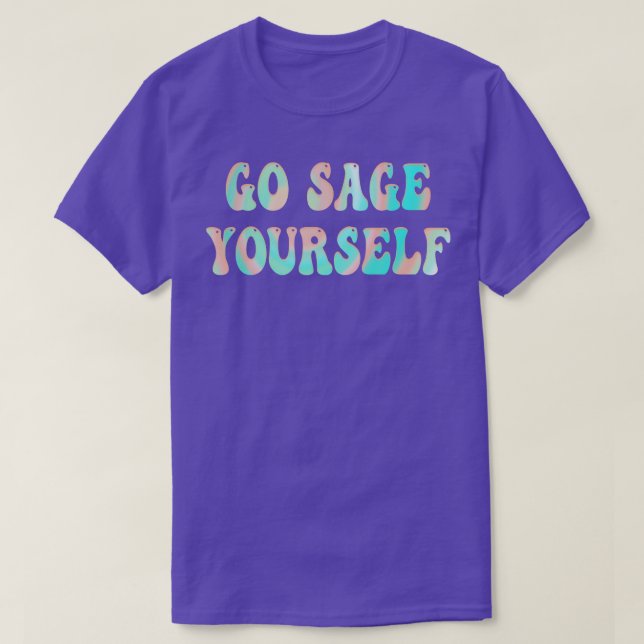 Go Sage YoursMeditation New Age Yogi Yoga T-Shirt (Design Front)
