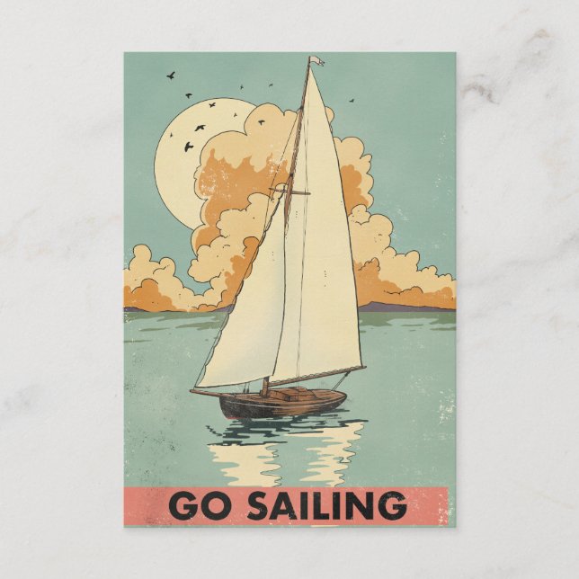 Go Sailing Enclosure Card (Front)