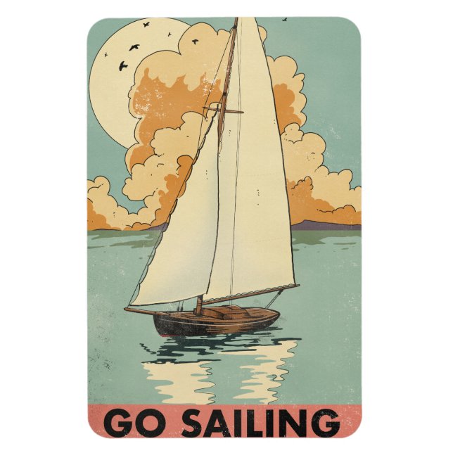 Go Sailing Magnet (Vertical)