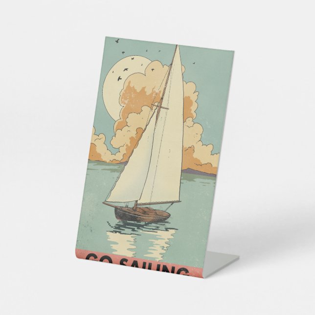 Go Sailing Pedestal Sign (Front)