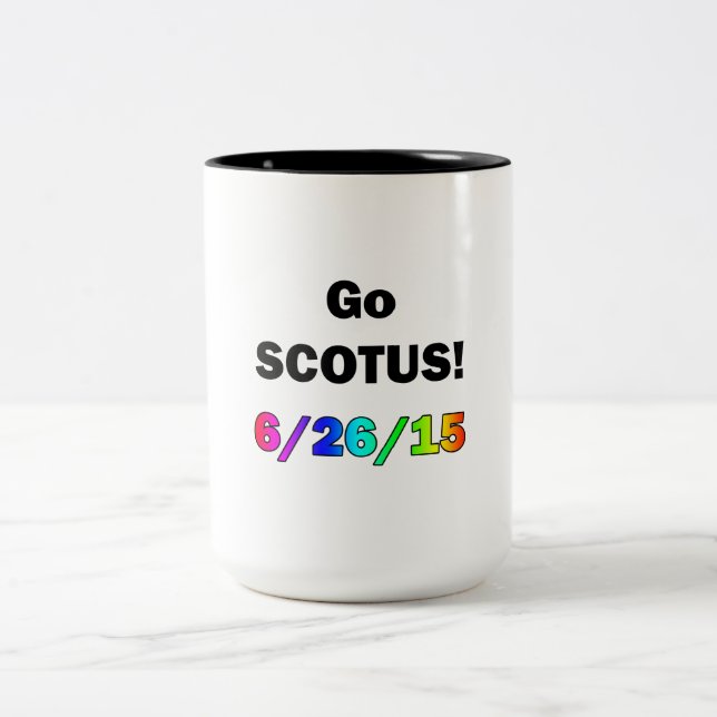 Go SCOTUS Two-Tone Coffee Mug (Center)