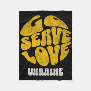 Go Serve Love Ukraine Mission Trip Team Fleece Blanket