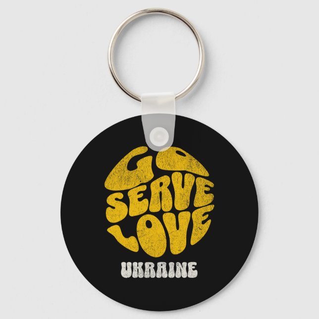 Go Serve Love Ukraine Mission Trip Team  Key Ring (Front)