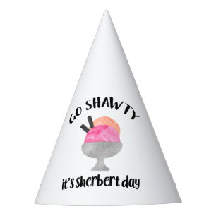 Go Shawty, It's Sherbert Day Birthday Party Hat