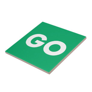 Go Sign Ceramic Tile