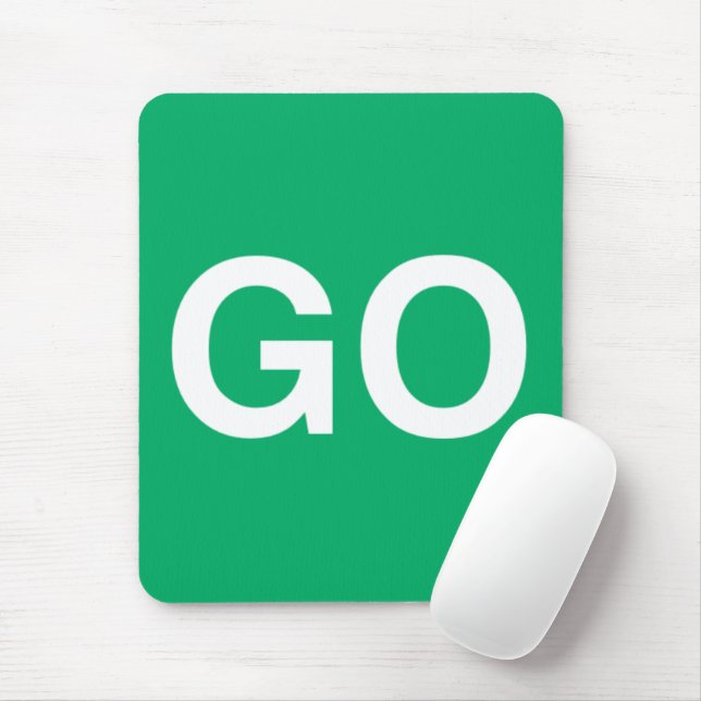 Go Sign  Mouse Pad (With Mouse)