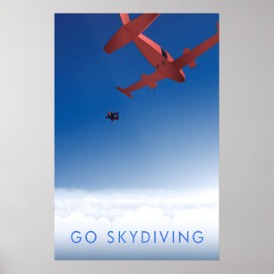 Go Skydiving Travel Poster