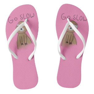 go slow sloth thongs
