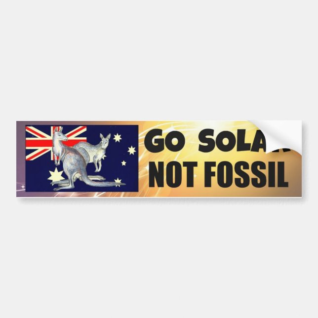 GO SOLAR BUMPER STICKER (Front)