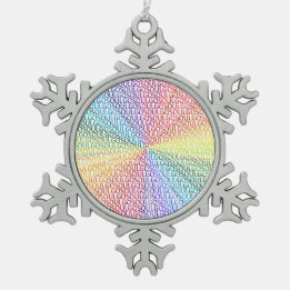 Go Soul! Snowflake Pewter Christmas Ornament