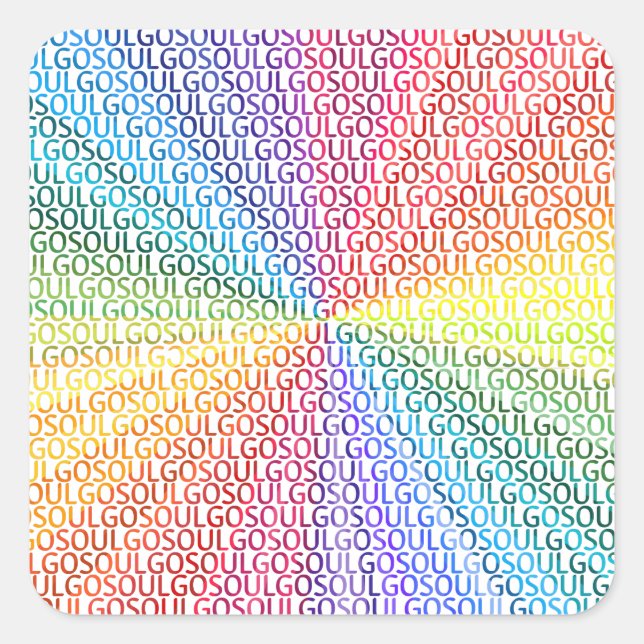 Go Soul Square Sticker (Front)