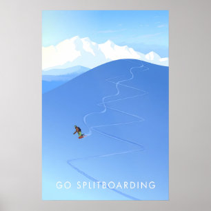 Go Splitboarding Travel Poster