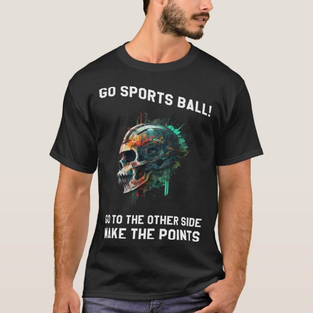 Go Sports Ball  10 T-Shirt (Front)