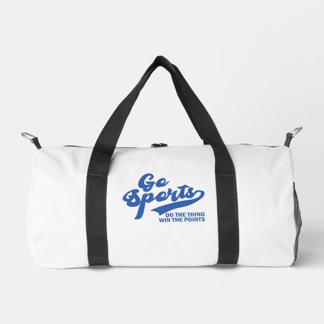 Go Sports Do The Thing Win The Points  Duffle Bag (Front)