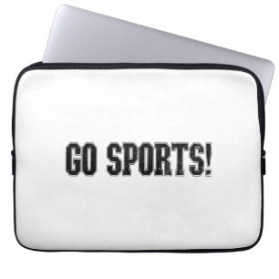 Go Sports! Funny Vintage Sports Sport Fan Go Sport Laptop Sleeve