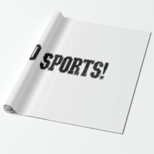 Go Sports! Funny Vintage Sports Sport Fan Go Sport Wrapping Paper