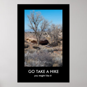 GO TAKE A HIKE demotivational poster