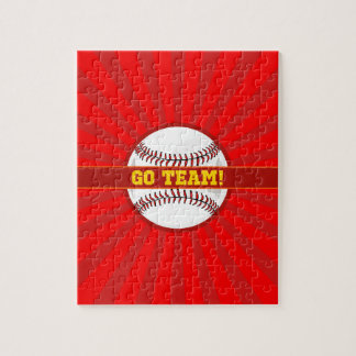 Go Team Baseball Jigsaw Puzzle