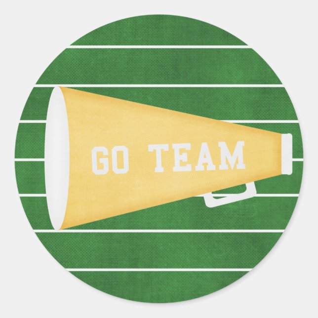 Go Team Classic Round Sticker (Front)