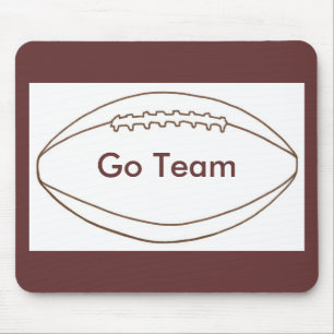 Go Team, Football Outline mousepads