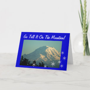 Go Tell It On Mt. Rainier Holiday Card
