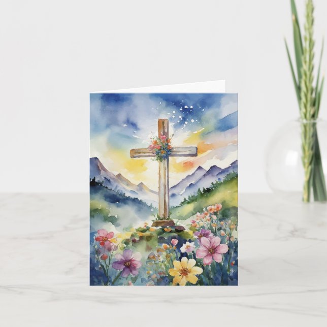 Go Tell It on the Mountain, Christian Note Card (Front)