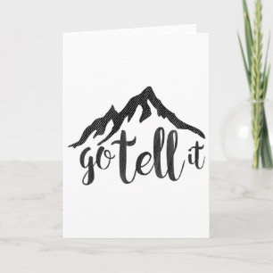 Go Tell It On The Mountains Christmas Nativity Jes Card