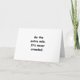 Go The Extra Mile Card