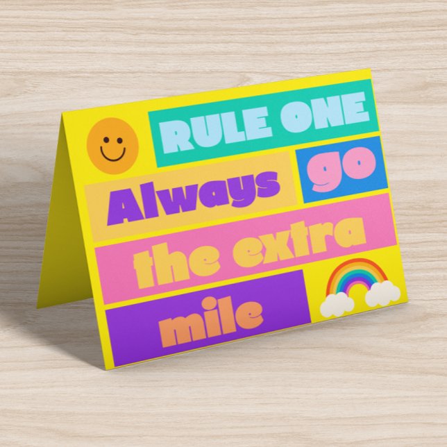 Go the Extra Mile – Motivational Greeting Card (Creator Uploaded)